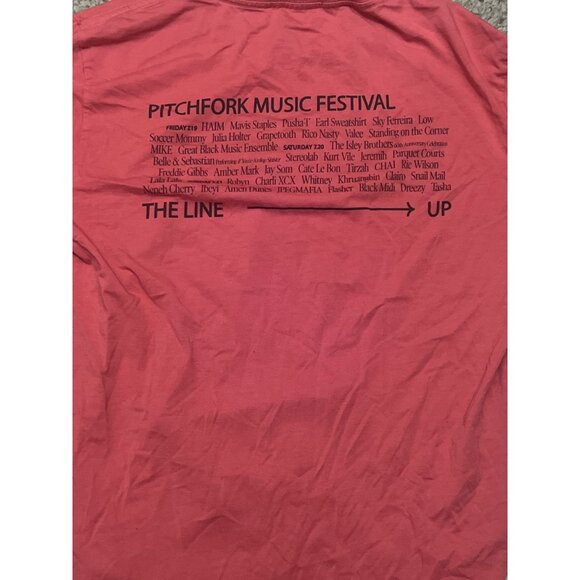 Pitchfork Music Festival Red Graphic T-Shirt By Marine Layer Small - Picture 7 of 7